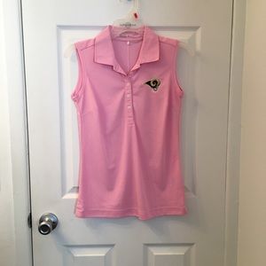 LA Rams sleeveless Nike Golf Polo